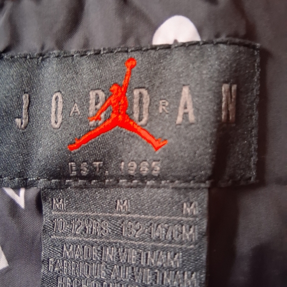 Jordan Kids Black and Red Jacket - Picture 2 of 2